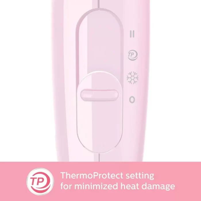 Philips Hair Dryer BHC017/00 Thermoprotect 1200 Watts with Air Concentrator + Diffuser Attachment - Pink - Image 5