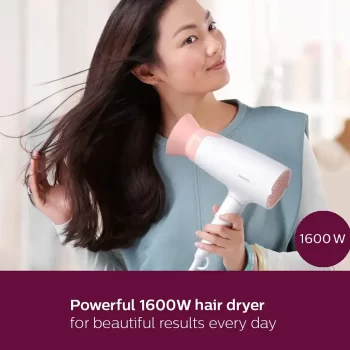 PHILIPS Hair Dryer BHD308/30 1600Watts Thermoprotect AirFlower, 3 Heat & Speed Settings for quick drying, Multicolor - Image 2