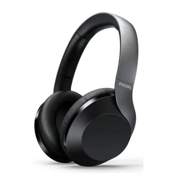 Philips Audio Performance Bluetooth 5.0, 30H Playtime, Hi-Res Audio, Noise Isolation & Rapid Charge Bluetooth Wireless Over Ear Headphones with mic (TAPH802, Black)