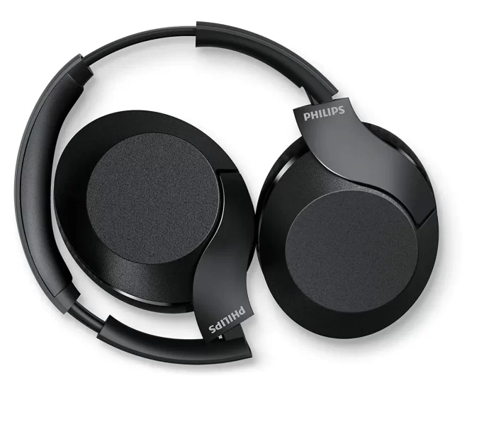 Philips Audio Performance Bluetooth 5.0, 30H Playtime, Hi-Res Audio, Noise Isolation & Rapid Charge Bluetooth Wireless Over Ear Headphones with mic (TAPH802, Black) - Image 2