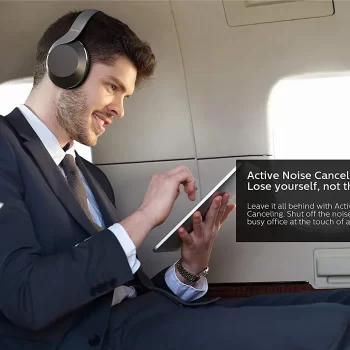 Philips Audio Performance PH805BK Wireless Over the Ear Headphone with Mic (Black) - Image 7