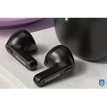 Philips Audio TAT2236 TWS Earbuds with IPX4, 6+12 Hours Play time, Quick Charge, Type-C Charging, Black - Image 2