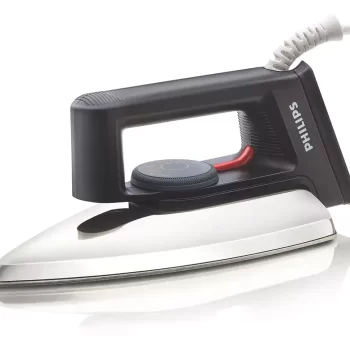 Philips Dry Iron HD1134/28 with 750 Watts Power, linished Soleplate and Temperature Ready Light