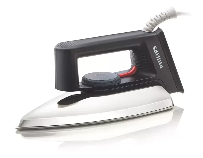 Philips Dry Iron HD1134/28 with 750 Watts Power, linished Soleplate and Temperature Ready Light