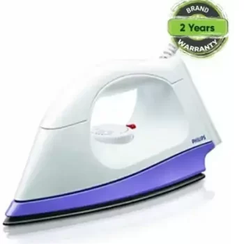 Philips HI108 1000-Watt Dry Iron (White and Lavender) - Image 3