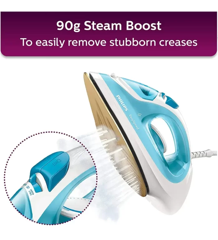 Philips Easy Speed Steam Iron GC1028/20 2000 Watt, Quick Heat-up with up to 25 g/min Continuous steam - Image 5