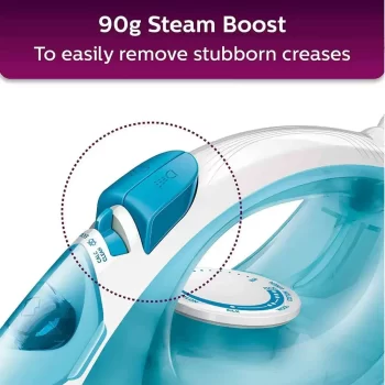 Philips Easy Speed Steam Iron GC1028/20 2000 Watt, Quick Heat-up with up to 25 g/min Continuous steam - Image 3