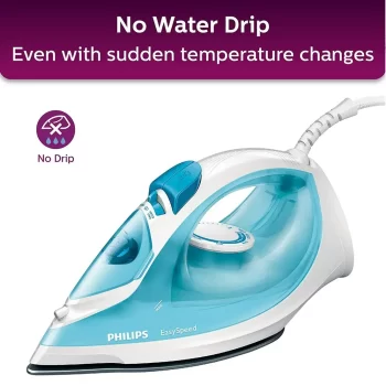 Philips Easy Speed Steam Iron GC1028/20 2000 Watt, Quick Heat-up with up to 25 g/min Continuous steam - Image 2