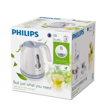 PHILIPS PH KETTLE (HD 4608) Electric Kettle  (0.8 L, White & Blue) - Image 2
