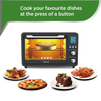 Philips HD6976/00 36-liters Digital Oven Toaster Grill, 2000W, with Opti Temp Technology, Temperature control, Convection Mode, 7-level browning function & preset Indian Menus - Image 2