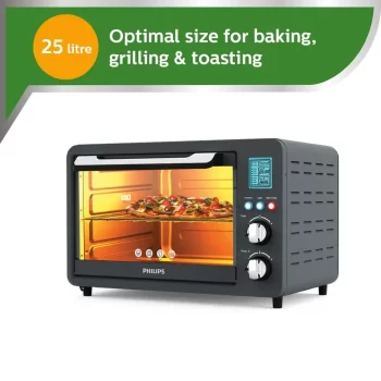 Philips HD6975/00 25 Litre Digital Oven Toaster Grill, Grey, 25 liter - Image 3