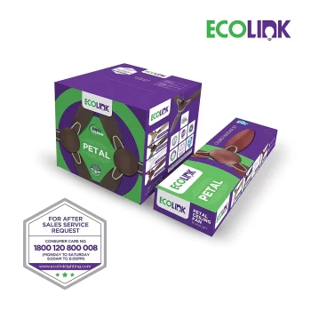 EcoLink Petal Premium Decorative Easy Clean Ceiling Fan - 1200MM From The House Of Philips Lighting (Petal, Titanium Grey), Standard- Pack of 1 - Image 3