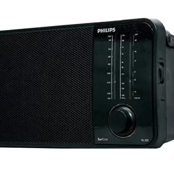 Philips Audio RL205/94 with MW/SW/FM Bands, 450mW RMS Sound Output Radio of Battery And External DC Socket