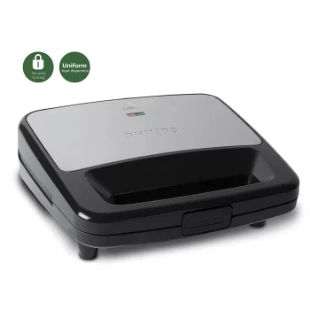 Philips HD2288/00 XL Sized Sandwich Maker, Black with Metallic Finish - Image 3