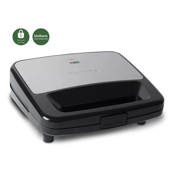 Philips HD2288/00 XL Sized Sandwich Maker, Black with Metallic Finish - Image 3