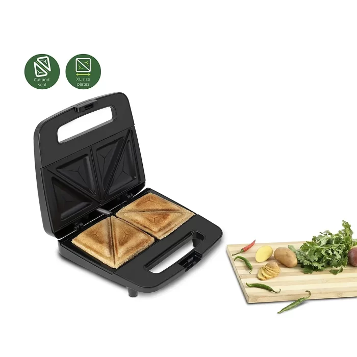Philips HD2288/00 XL Sized Sandwich Maker, Black with Metallic Finish - Image 2