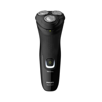 PHILIPS S1223/45, Wet or Dry Comfort Cut blades 3-Directional Flex Heads One-touch Open Pop-up Electric Shaver, Black
