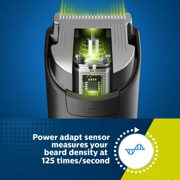 Philips Multi Grooming Kit MG7707/15, 12-in-1, Face, Head and Body - All-in-one Trimmer. Power adapt technology for precise trimming, 90 Mins Run Time with Quick Charge - Image 2
