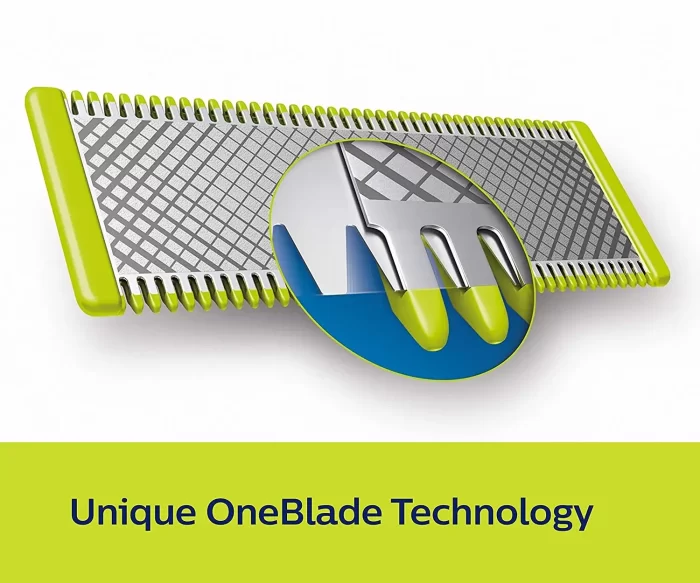 Philips QP220/50 Oneblade Replaceable Blade (Lime) - Double Blade Pack - Image 4