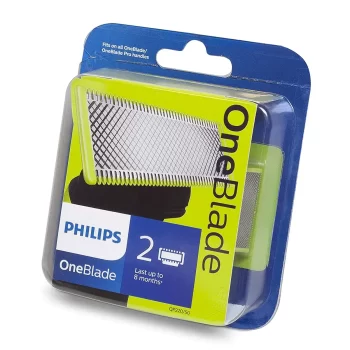 Philips QP220/50 Oneblade Replaceable Blade (Lime) - Double Blade Pack