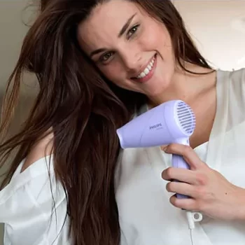 Philips HP8643/56 1000 Watts Hair Dryer and Straightener Combo, Miss Fresher's Styling Kit, Purple - Image 3