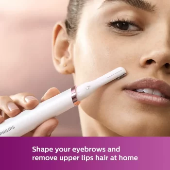 Philips Touch-Up HP6388 Eyebrows, Facial & Body Trimmer (White) - Image 4
