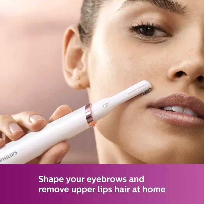 Philips Touch-Up HP6388 Eyebrows, Facial & Body Trimmer (White) - Image 4