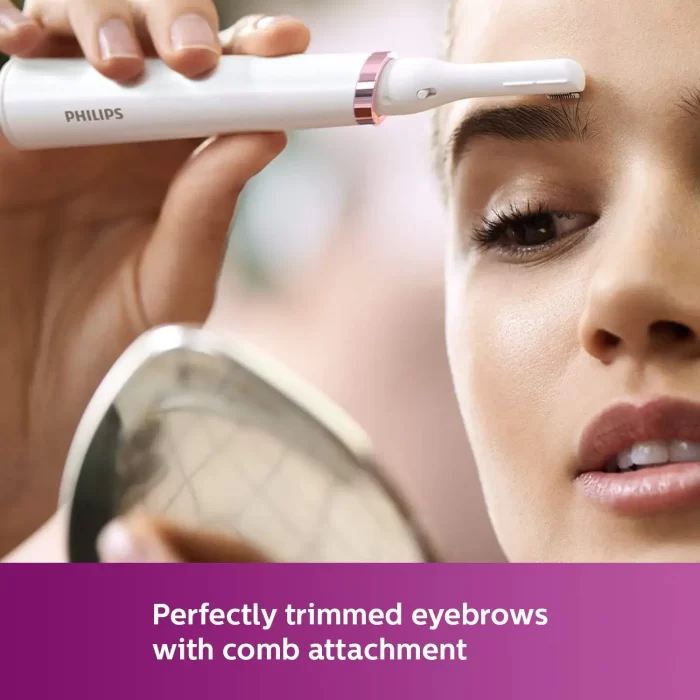Philips Touch-Up HP6388 Eyebrows, Facial & Body Trimmer (White) - Image 3