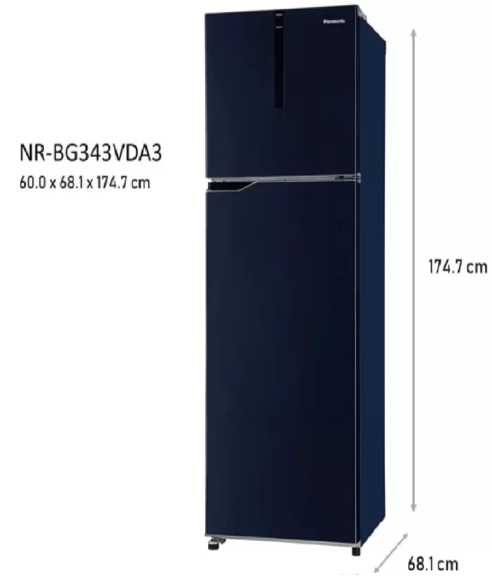 Panasonic Frost Free 336 L Blue NR-TG353CPAN Double Door 3 Star BEE Rating - Image 3