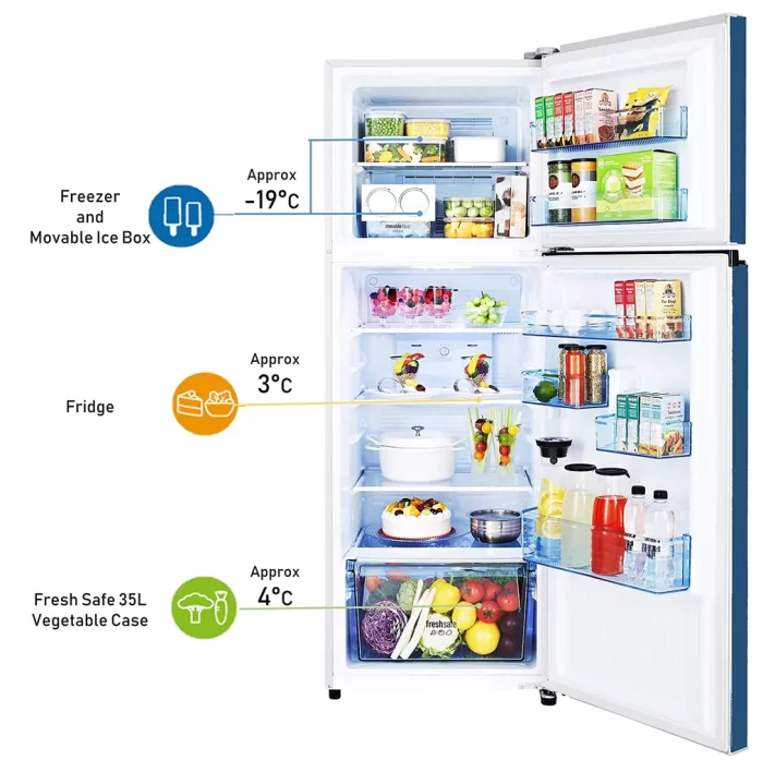 Panasonic NR TH272CUHN 268L 2 Star Frost Free Double Door Refrigerator - Image 4