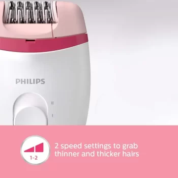 Philips BRE235/00 Corded Compact Epilator (White and Pink) for gentle hair removal at home - Image 7