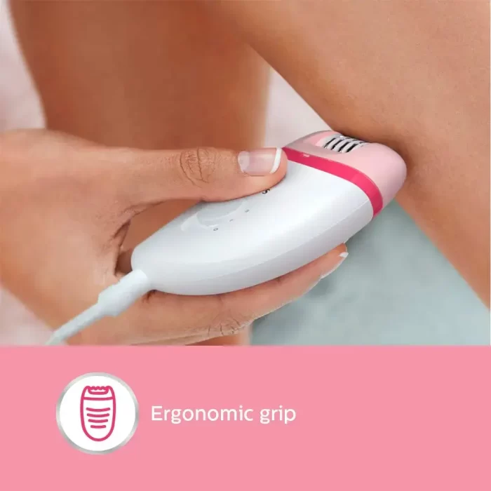 Philips BRE235/00 Corded Compact Epilator (White and Pink) for gentle hair removal at home - Image 5