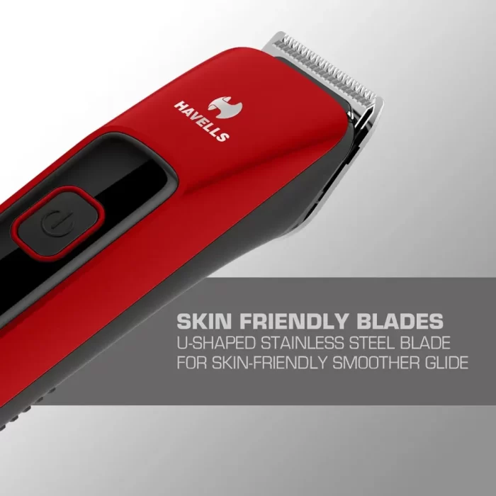 Havells BT5111C Cordless Beard Trimmer with Comb (Black & Red) - Image 3