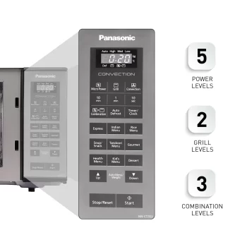 Panasonic 23L Convection Microwave Oven(NN-CT353BFDG,Black Mirror, 360° Heat Wrap, Magic Grill) - Image 7