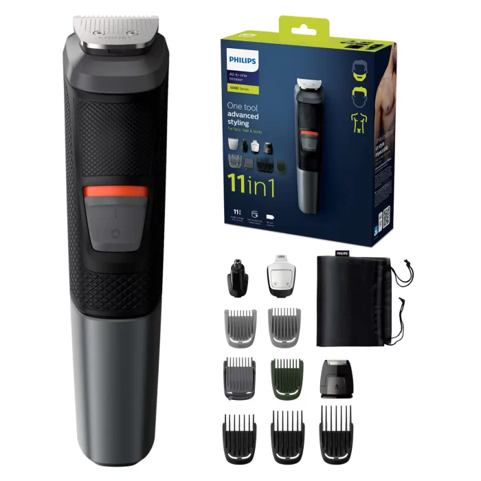 PHILIPS MG5730/15 Multi-Grooming Set 11-in-1, Black (Face, Hair and Body)