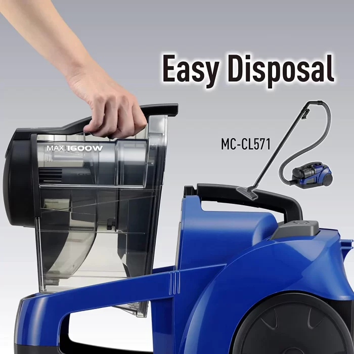 Panasonic Mc Cl571 Mega Cyclone Bagless Vacuum Cleaner 1600 W Blue - Image 5