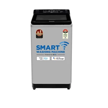 Panasonic 8 Kg Wifi  Fully-Automatic Top Loading Smart Washing Machine (NA-F80A10CRB, Charcoal Inox Grey, Compatible with Alexa)
