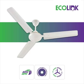 EcoLink Zoom High Speed Ceiling Fan - 1200MM ( Ivory) - Copper From The House Of Philips Lighting - Image 3