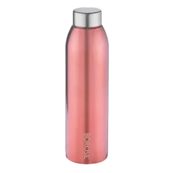 Borosil Stainless Steel Hydra EasySip Classic Vacuum Insulated Flask Water Bottle,750 ml Pink