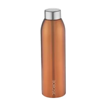 Borosil Stainless Steel Hydra EasySip Classic Vacuum Insulated Flask Water Bottle,750 ml Bronze
