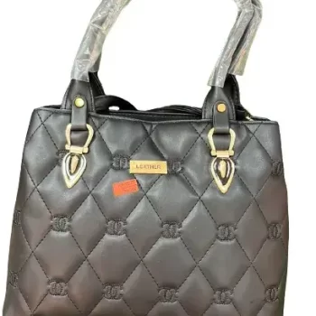 Leather Women's Handbag Shoulder bag for Girls and Women (Brown)