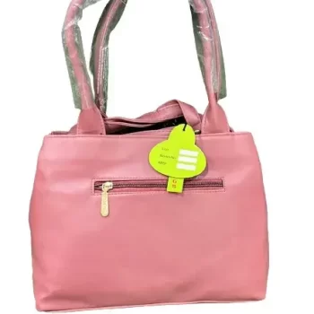 Leather Women's Handbag Shoulder bag for Girls and Women (Pink) - Image 2