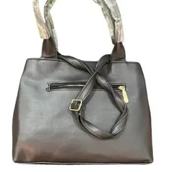 Leather Women's Handbag Shoulder bag for Girls and Women (Brown) - Image 2