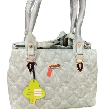 Leather Women's Handbag Shoulder bag for Girls and Women (White)