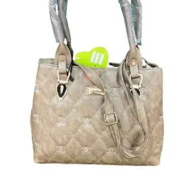 Leather Women's Handbag Shoulder bag for Girls and Women (Golden)