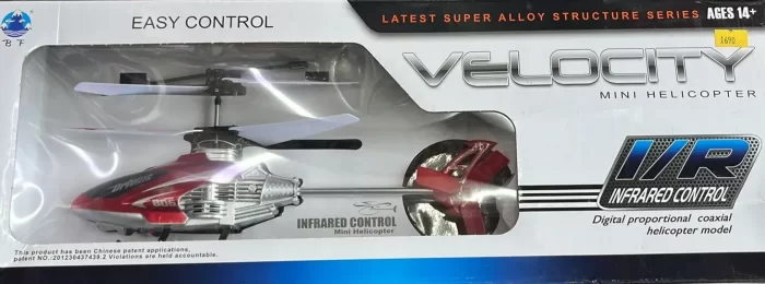 New Zone Velocity New Remote Control Flying, Helicopter with, Unbreakable. Blades Infrared Sensors (Multi Colour) - Image 4