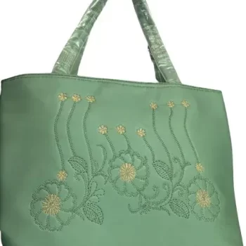 Stylish Green Leather Handbag for Women ( 40cm x 28cm)
