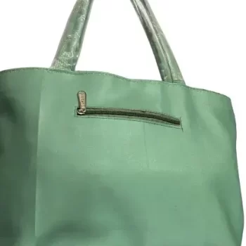 Stylish Green Leather Handbag for Women ( 40cm x 28cm) - Image 2