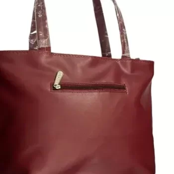 Stylish Red Leather Handbag for Women ( 40cm x 28cm) - Image 3