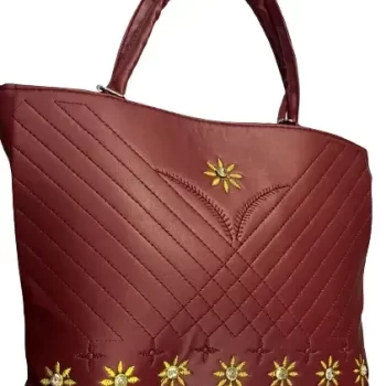 Stylish Brown Leather Handbag for Women ( 40cm x 28cm)
